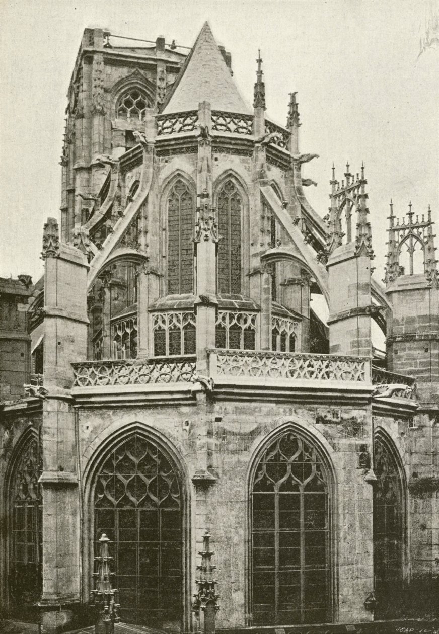 Rouen, Saint-Laurent (zdjęcie czarno-białe) autorstwa French Photographer