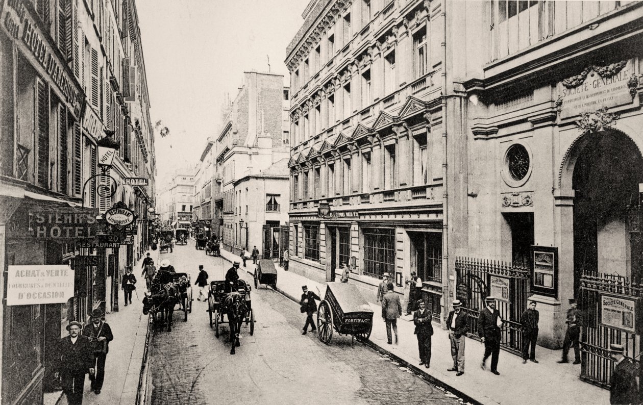 Rue de Provence, Paryż (zdjęcie czarno-białe) autorstwa French Photographer