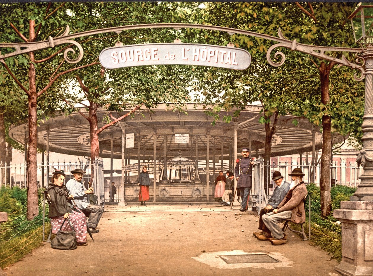 Wiosna Szpitala, Vichy, 1890-1900 autorstwa French Photographer