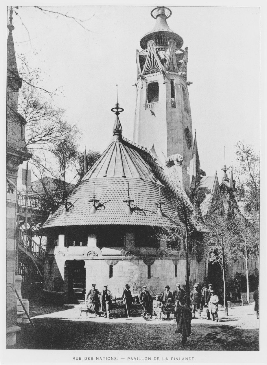 Pawilon fiński przy Rue des Nations na Exposition Universelle 1900, Paryż autorstwa French Photographer