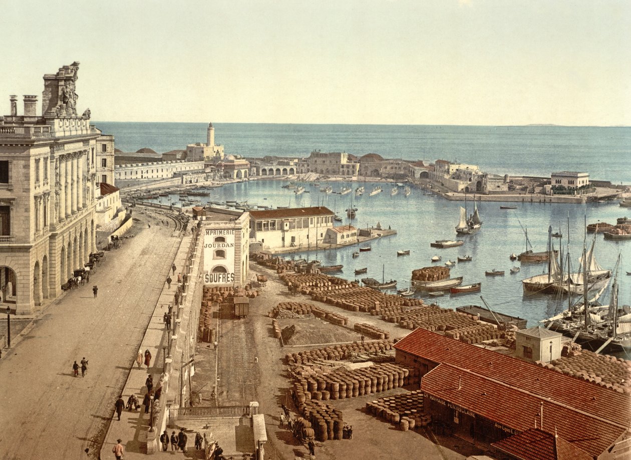 Port w Algierze, wyd. ok. 1900 autorstwa French Photographer