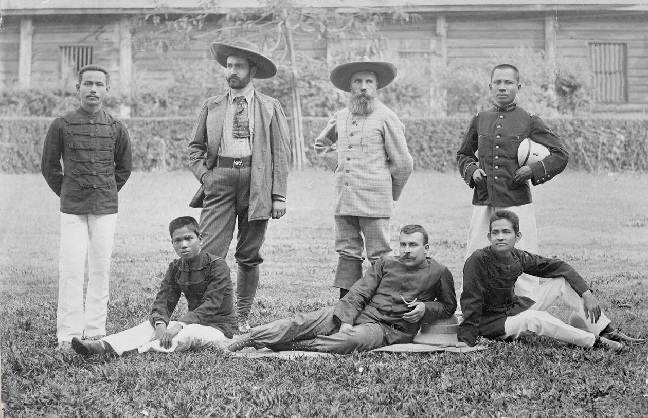 Misja Pavie, Haut-Mekong, Indochiny 1890 autorstwa French Photographer