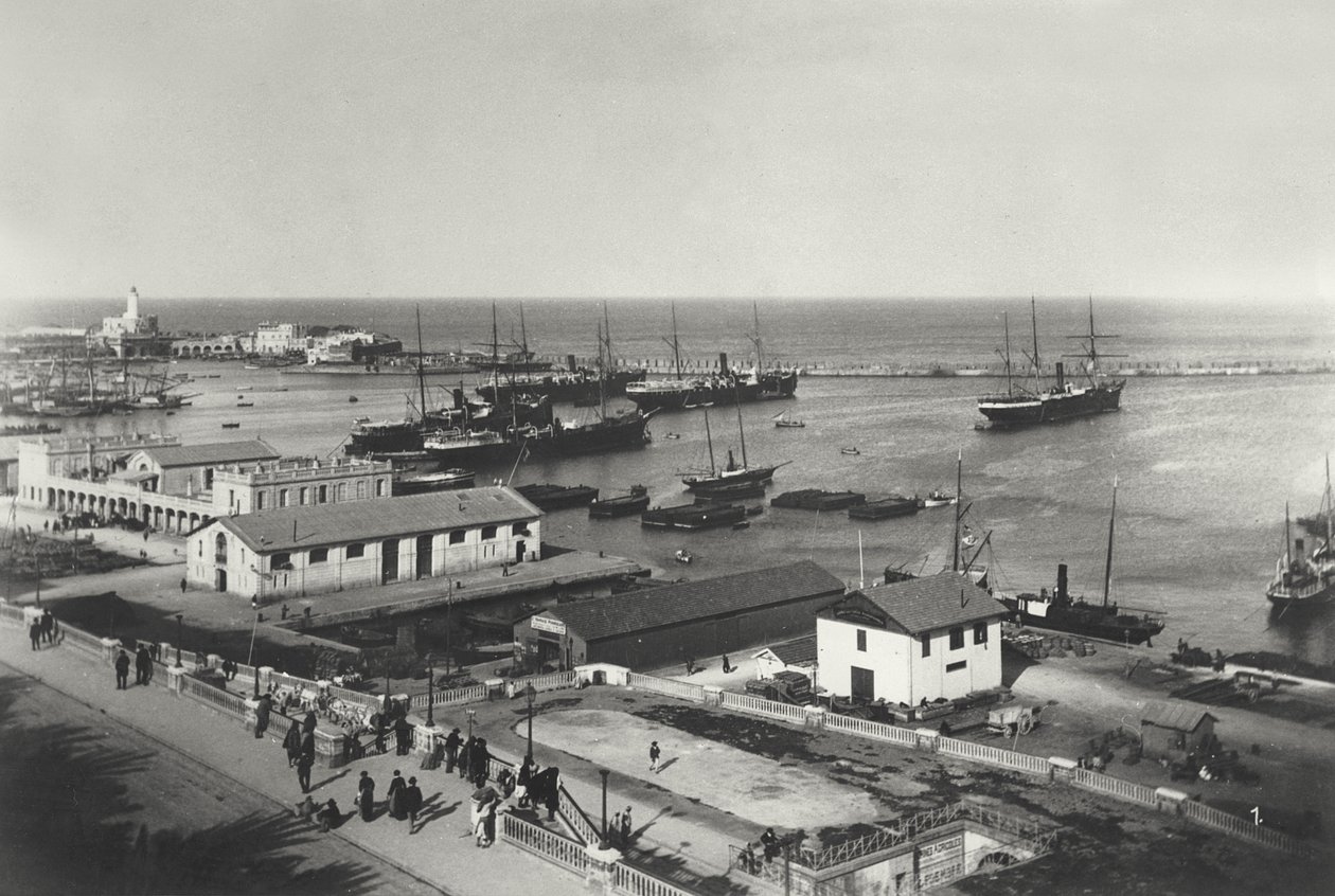Port morski w Algierze, 20 kwietnia 1886 r. autorstwa French Photographer