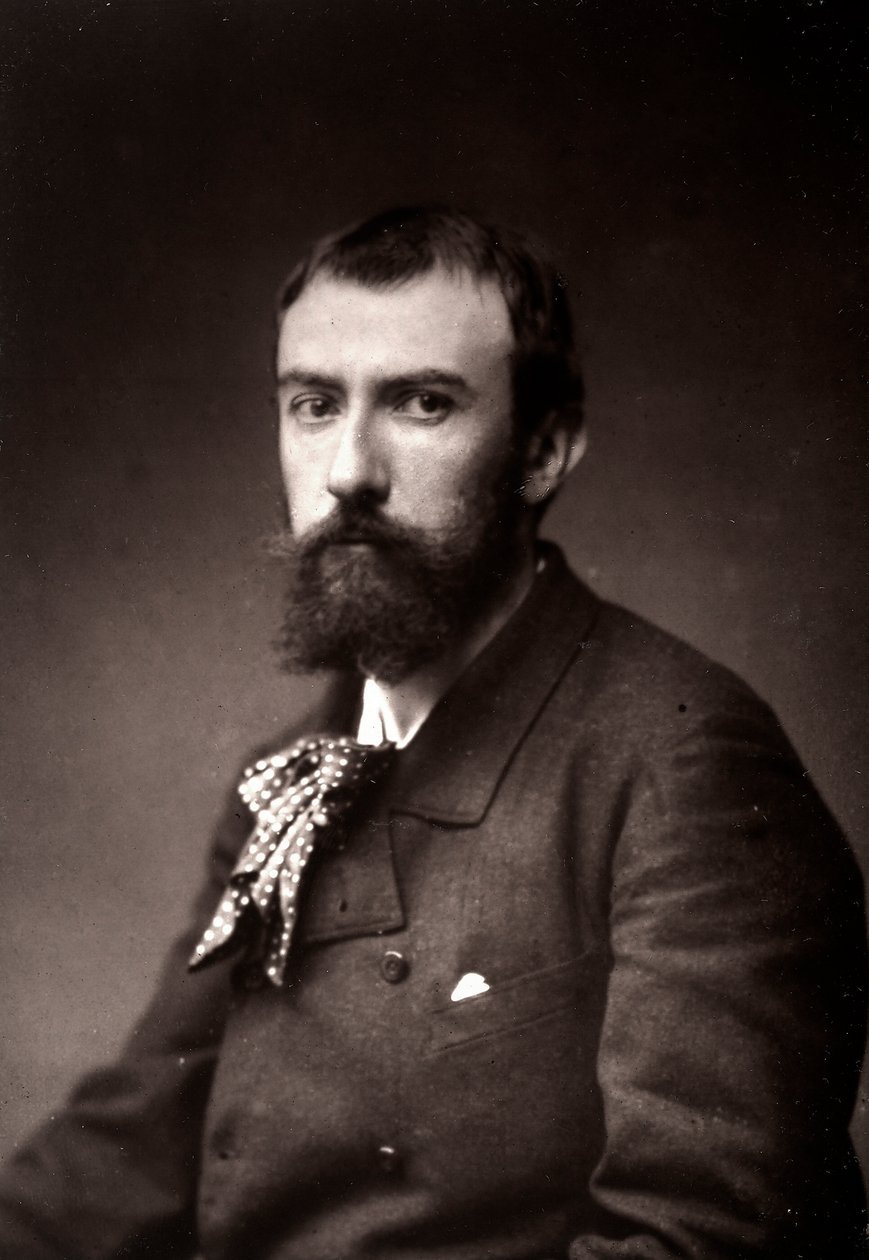 Artysta Henri Lerolle sportretowany z okazji Salonu Paryskiego w 1885 r. autorstwa French Photographer