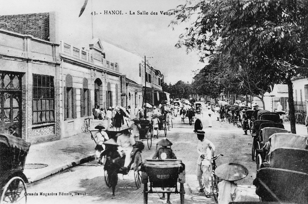 Salon sprzedaży w Hanoi, ok. 1920 autorstwa French Photographer