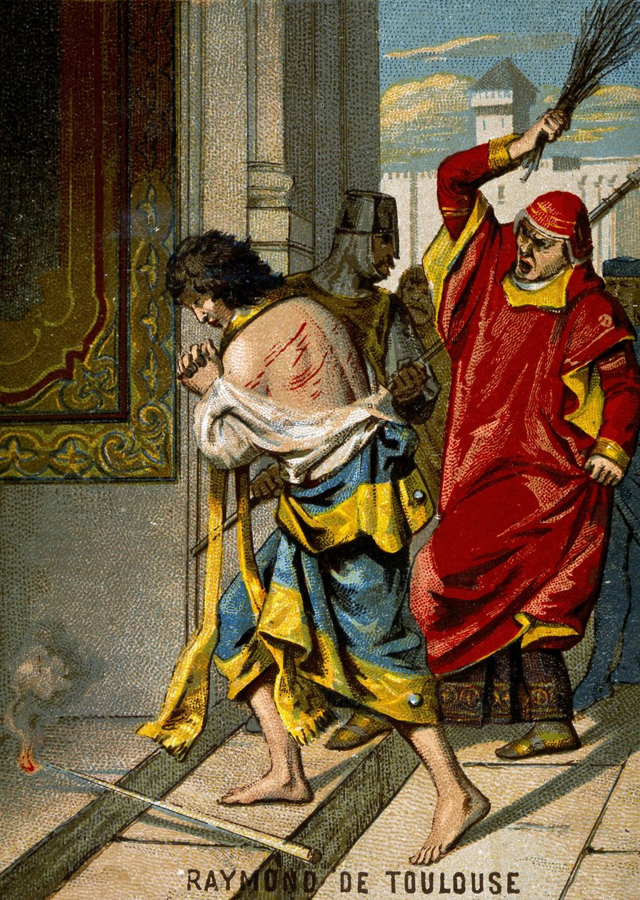 22.06.2019. Raymond VI hrabia Tuluzy, ekskomunowany przez papieża Innocentego III za nie ściganie katarów, oskarża się o bycie inicjatorem zabójstwa Pierre