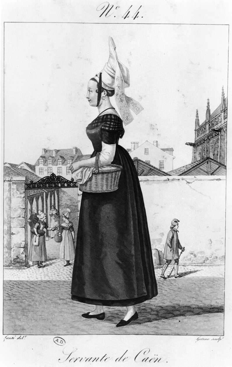 Pokojówka z Caen, ok. 1820-30 autorstwa French School