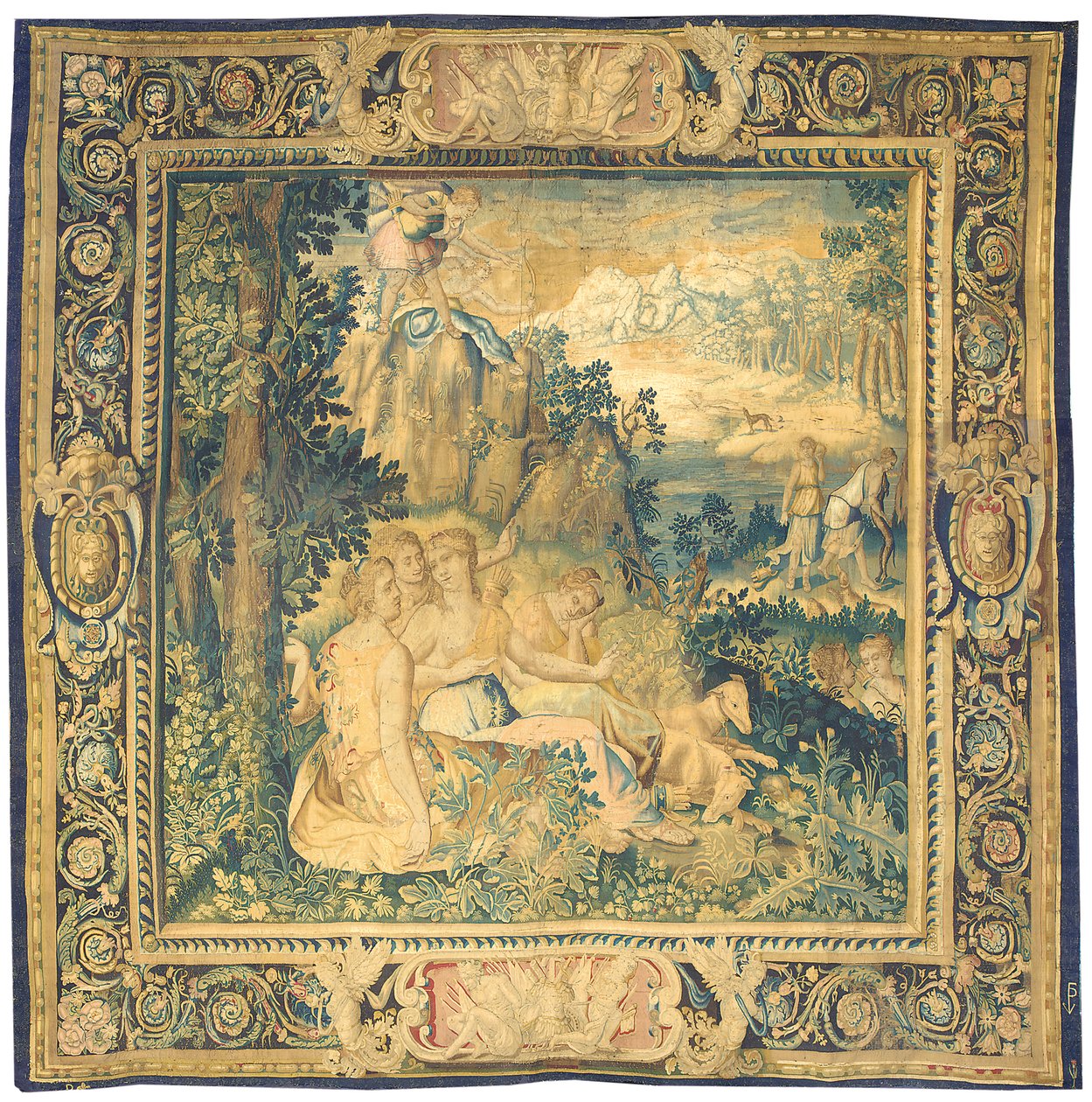 Paryski gobelin Mythologicala, ok. 1620 (Gobelin) autorstwa French School