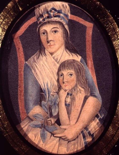 Rewolucjonistka i jej syn, ok. 1790 (akwarela na papierze) autorstwa French School