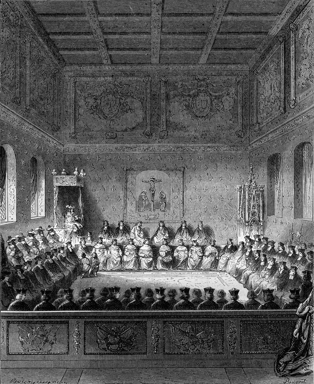Posiedzenie w parlamencie Bretanii w 1613 r. autorstwa French School