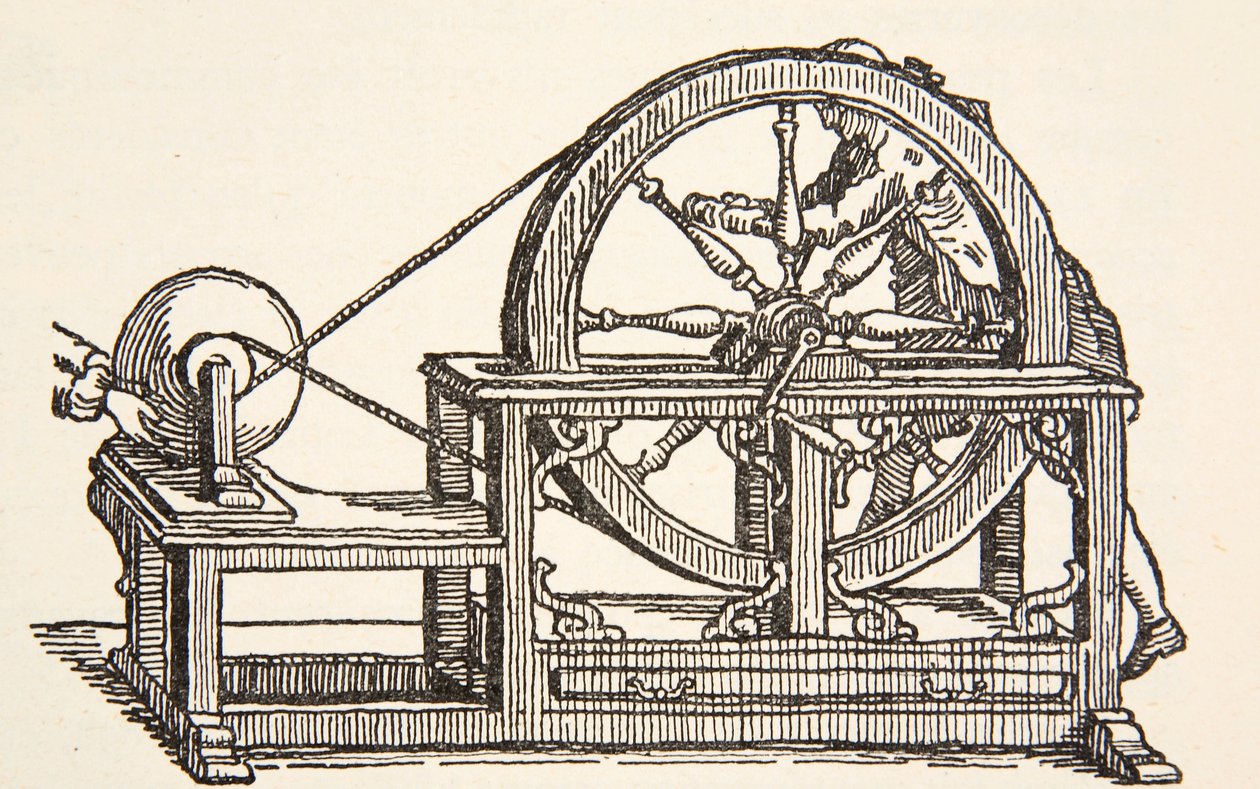 Maszyna elektryczna Abbe Nollets, 1746, kopia Borisa Mestchersky