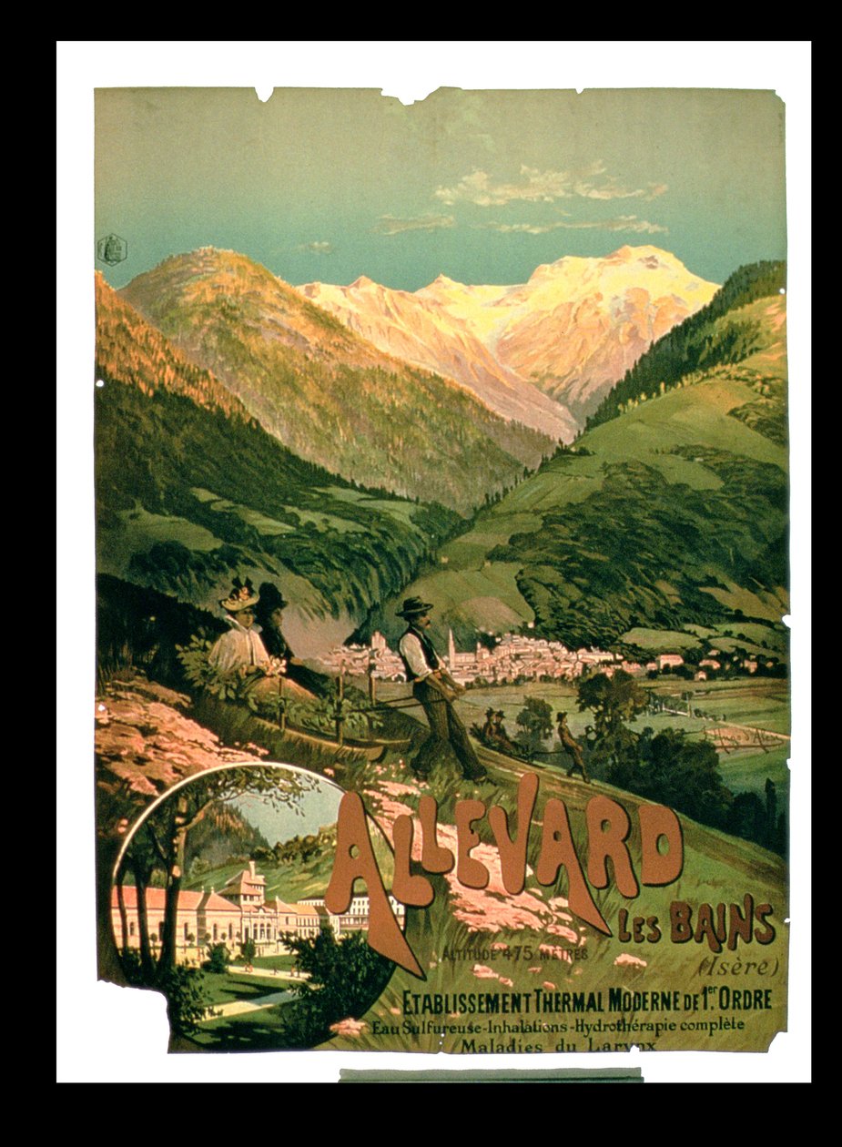 Reklama dla Allevard Les Bains, Isere autorstwa French School