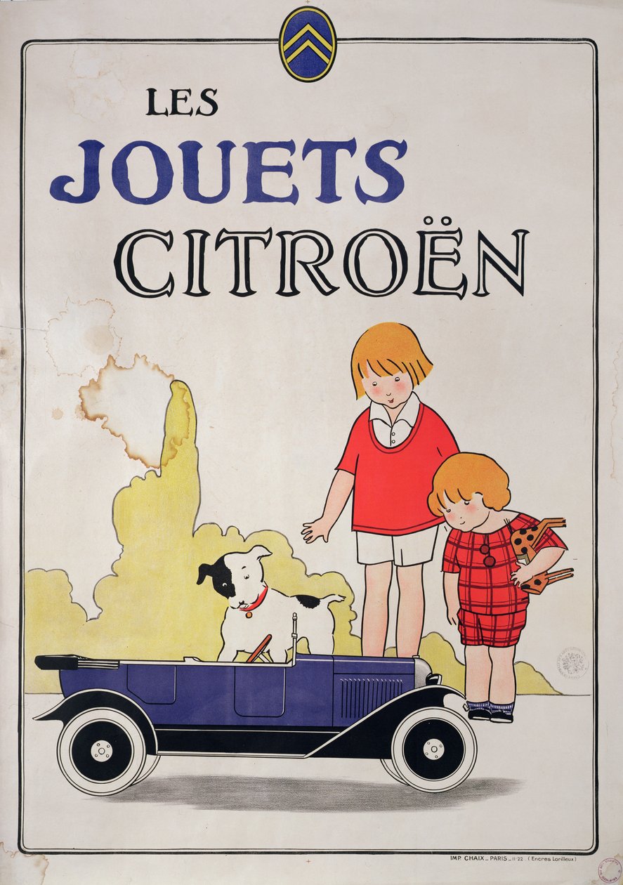 Reklama Citroena Toys, 1922 autorstwa French School