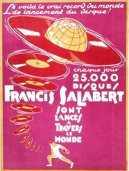 Reklama Francisa Salaberta Disques autorstwa French School