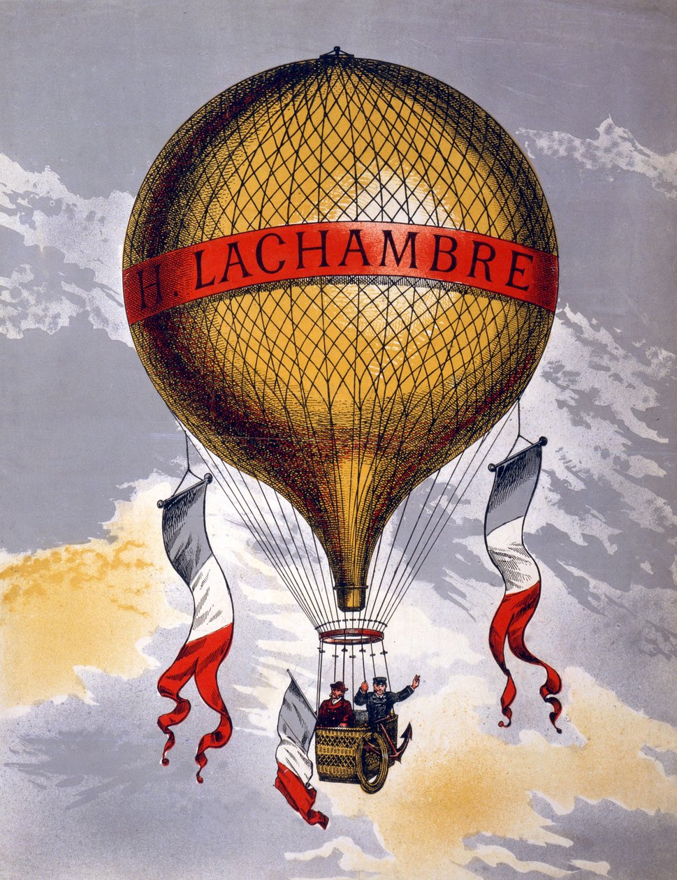 Reklama balonów produkcji H. Lachambre, 1880-1900 autorstwa French School