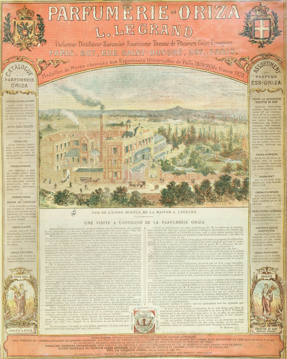 Reklama Parfumerie Oriza L. Legrand, ok.1884 autorstwa French School