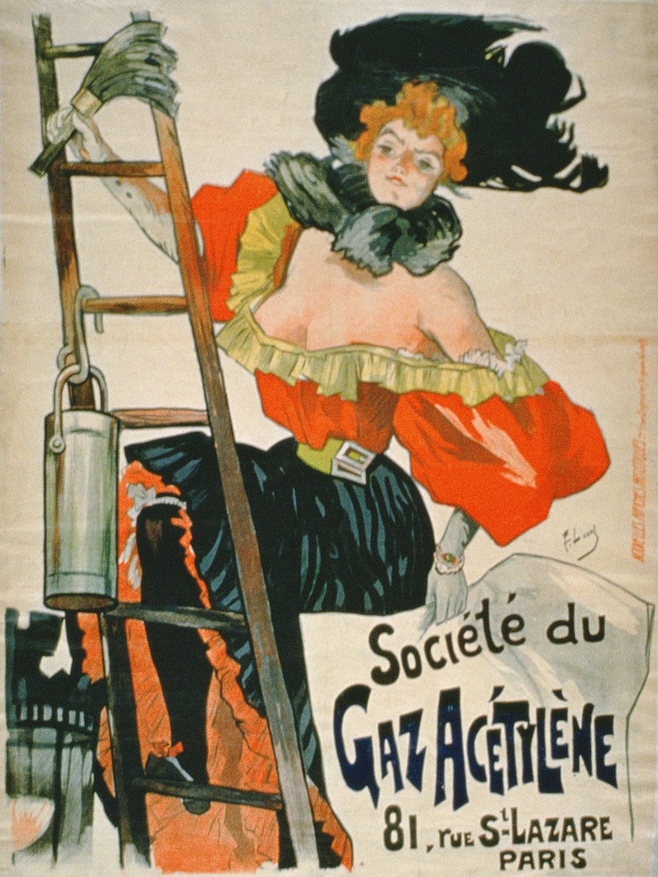 Reklama dla Societe du Gaz Acetylene, Paryż autorstwa French School