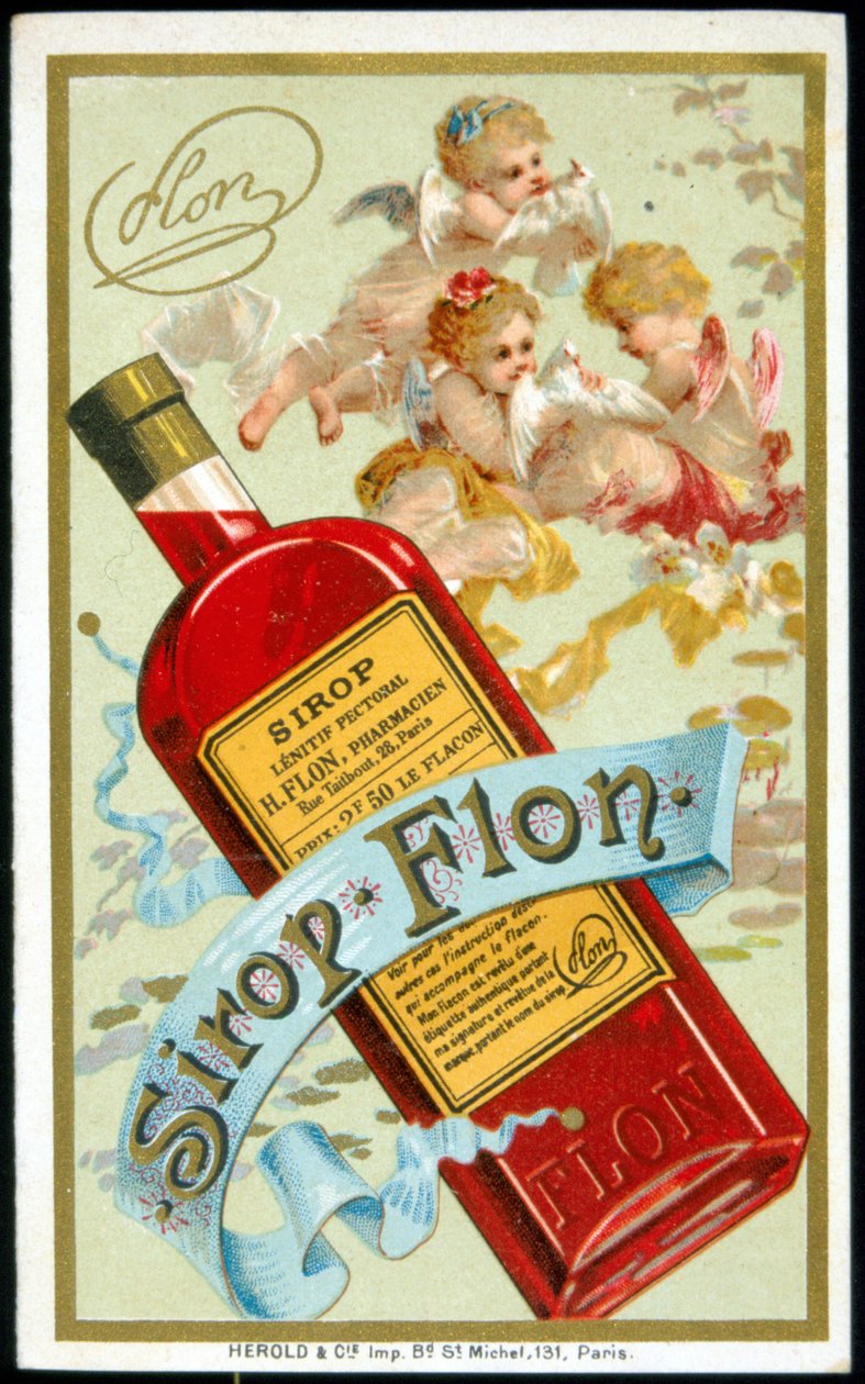 Karta reklamowa „Syrop Flon”. sd. 19 wiek. autorstwa French School