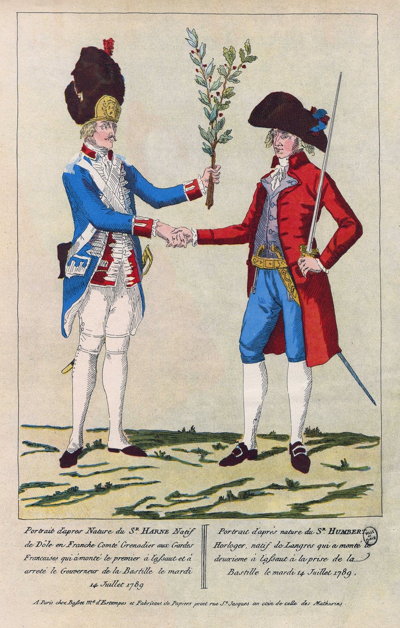 Portret z natury grenadiera Sieur Harne