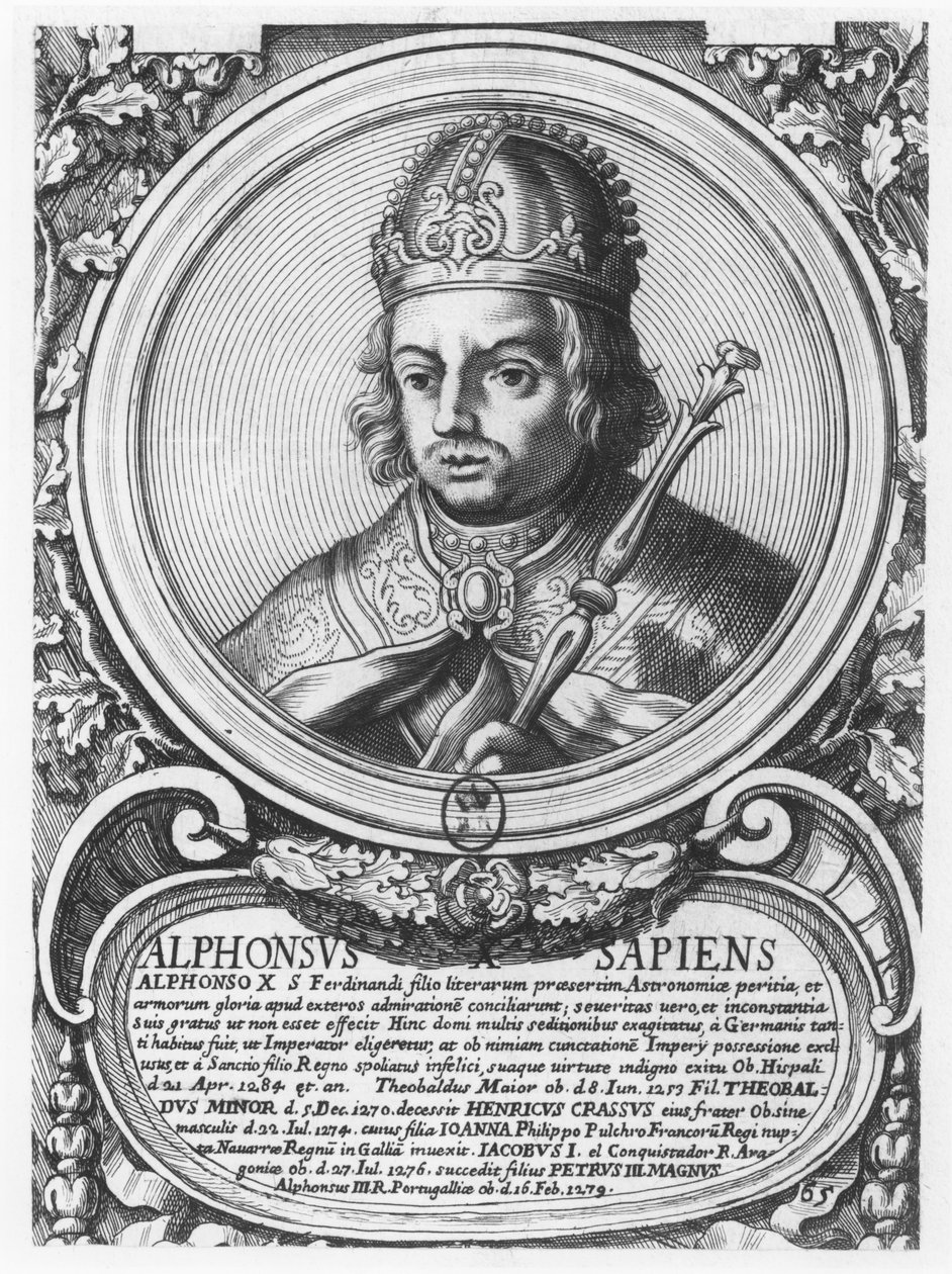 Alfonso X, mądry (rycina) autorstwa French School