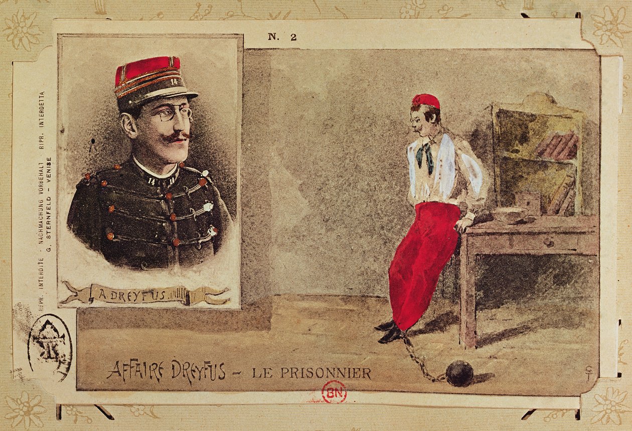 Alfred Dreyfus (1855-1935) jako więzień, 1894-1906 autorstwa French School