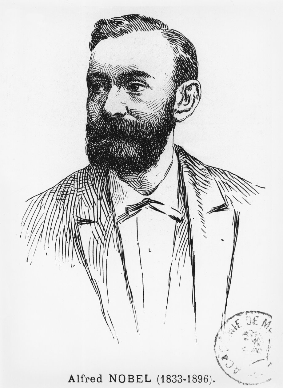 Alfred Nobel (1833-96) autorstwa French School