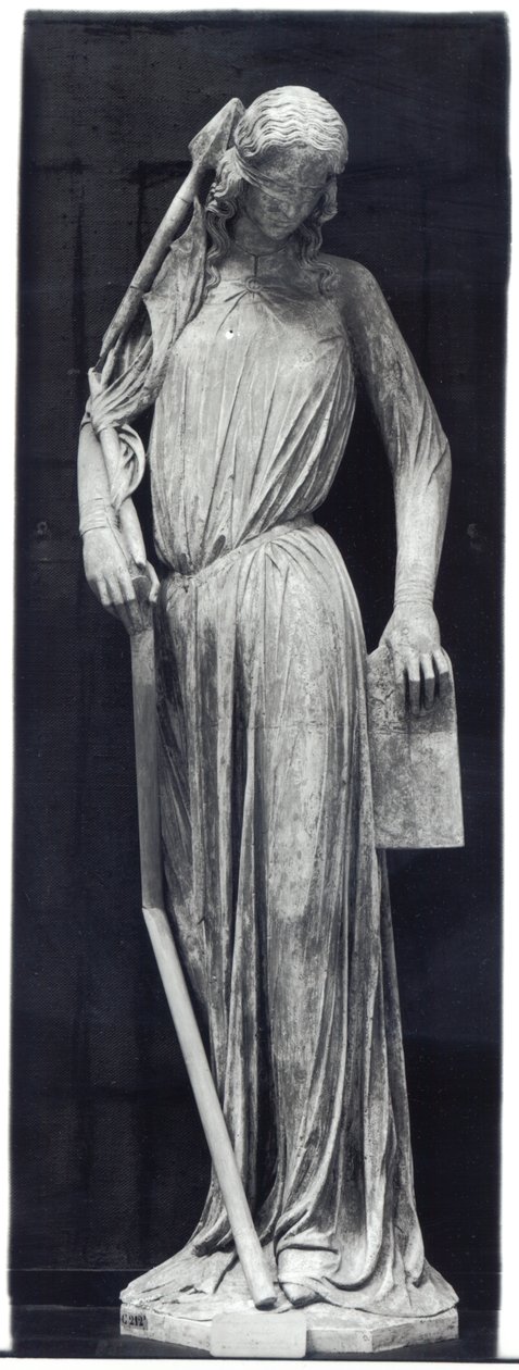 Figura alegoryczna Synagogi, z południowego portalu transeptu katedry, ok. 1230 r. (zob. też 105620) autorstwa French School