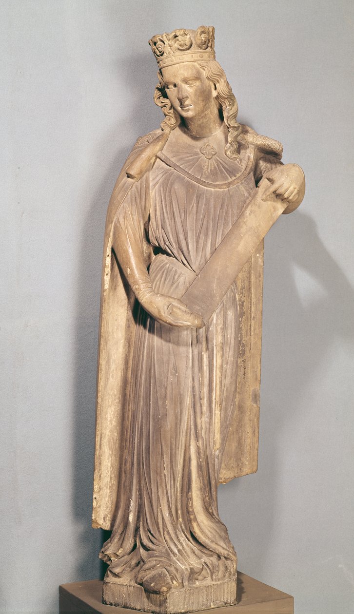 Alegoryczna figura Małego Kościoła, z katedry w Strasburgu autorstwa French School