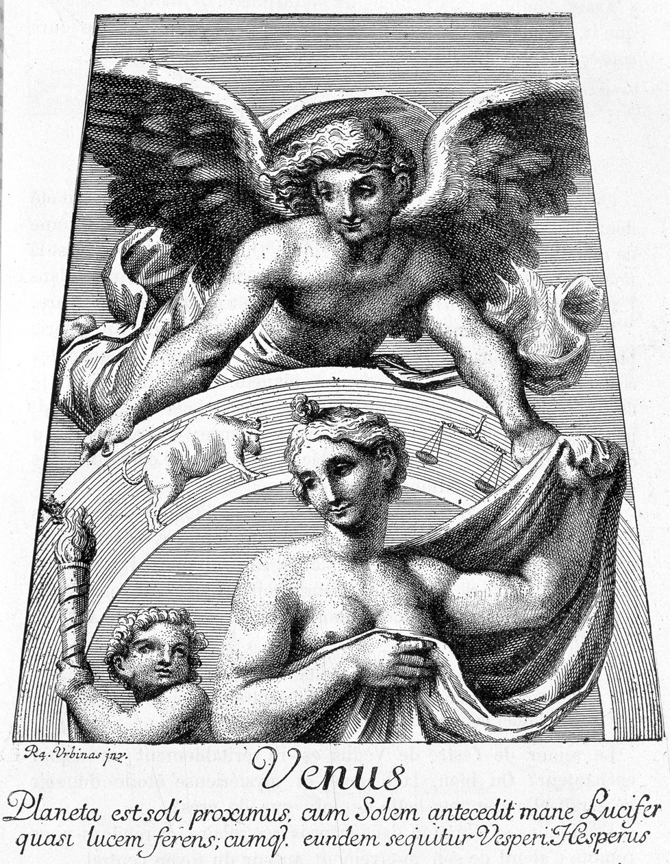 Alegoria planety Wenus - w „Les Terres du Ciel” Camille Flammarion, wyd. Marpon & Flammarion, Paryż autorstwa French School