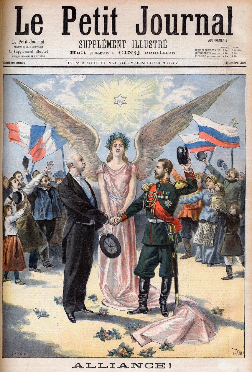 Sojusz między Francją a Rosją autorstwa French School