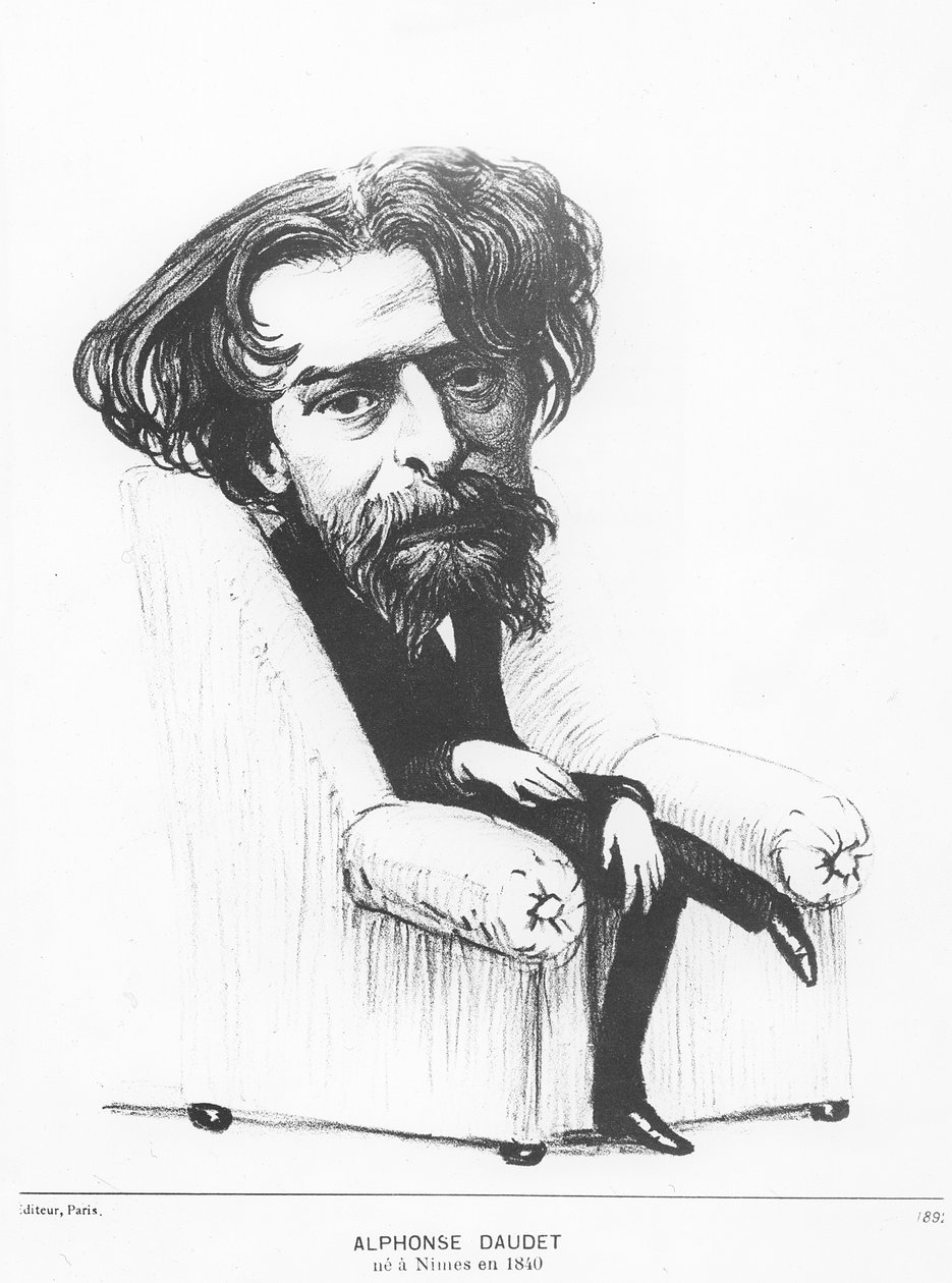 Alfons Daudet, 1892 autorstwa French School