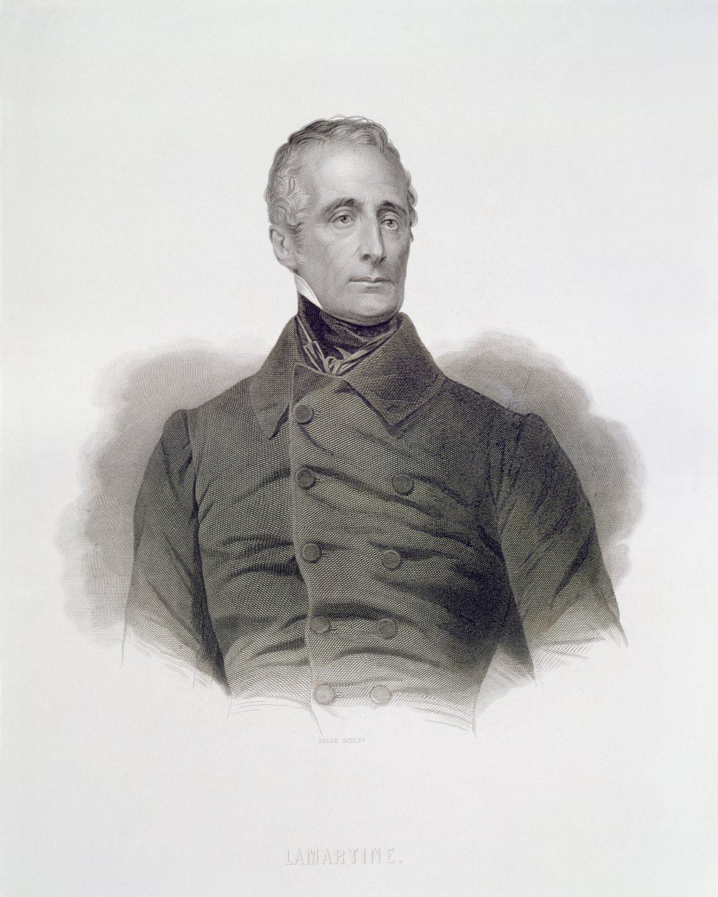 Alphonse de Lamartine, grawerowane przez Pierre Pelee (1801-71) autorstwa French School