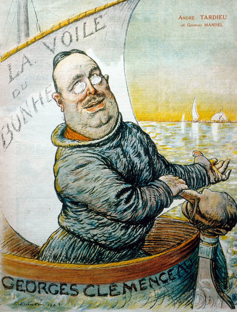 Andre Tardieu (kolor lito) autorstwa French School