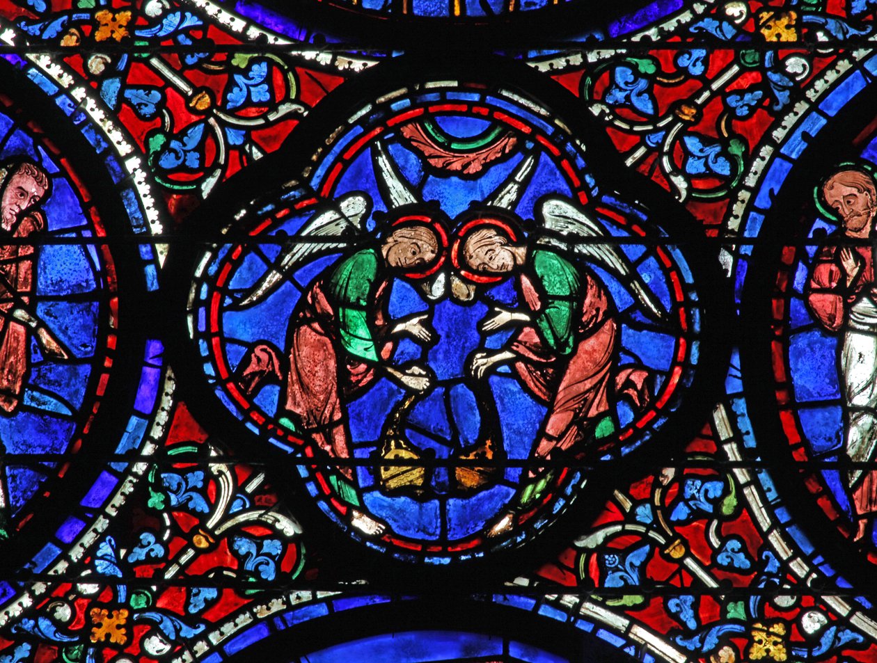 Aniołowie przy grobie Dziewicy (w42) autorstwa French School