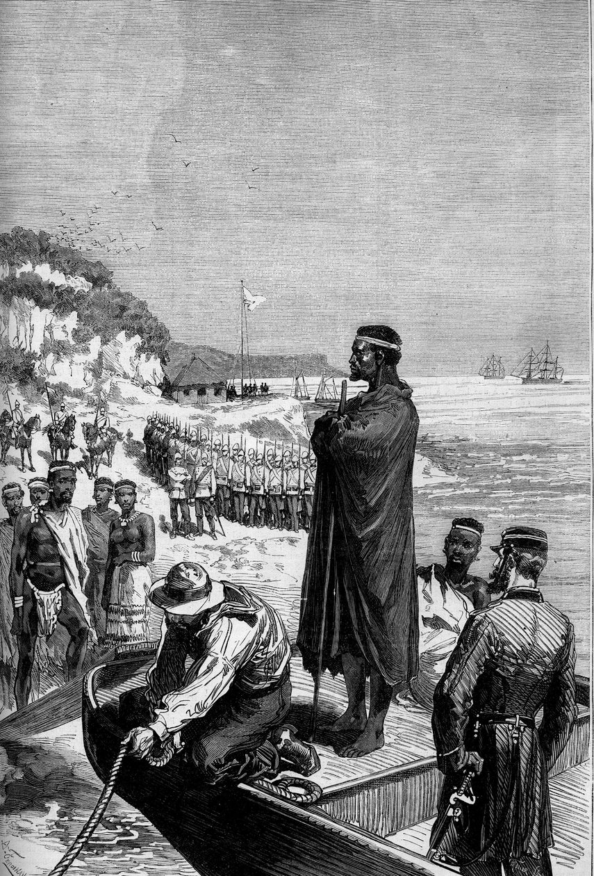 Wojna Anglo-Zulu w Afryce Południowej autorstwa French School