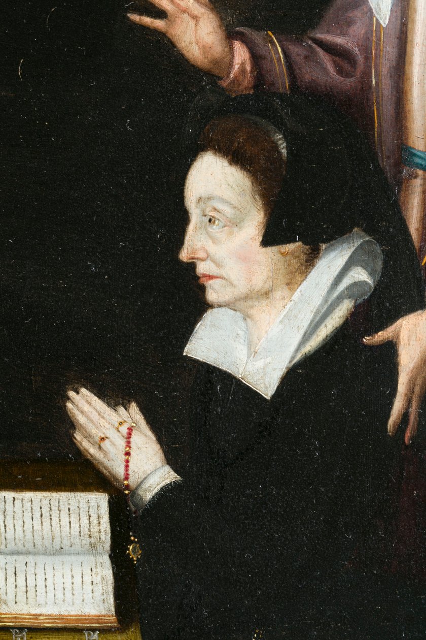 Anne Aubrey, szczegół. Tryptyk Aubrey autorstwa French School