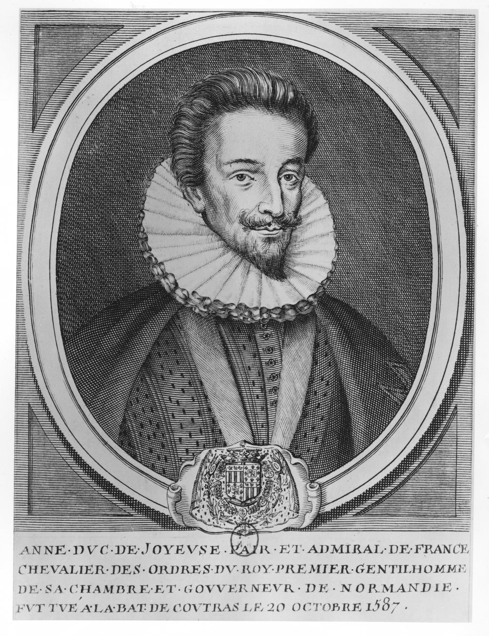 Anne, książę Joyeuse (grafika) autorstwa French School