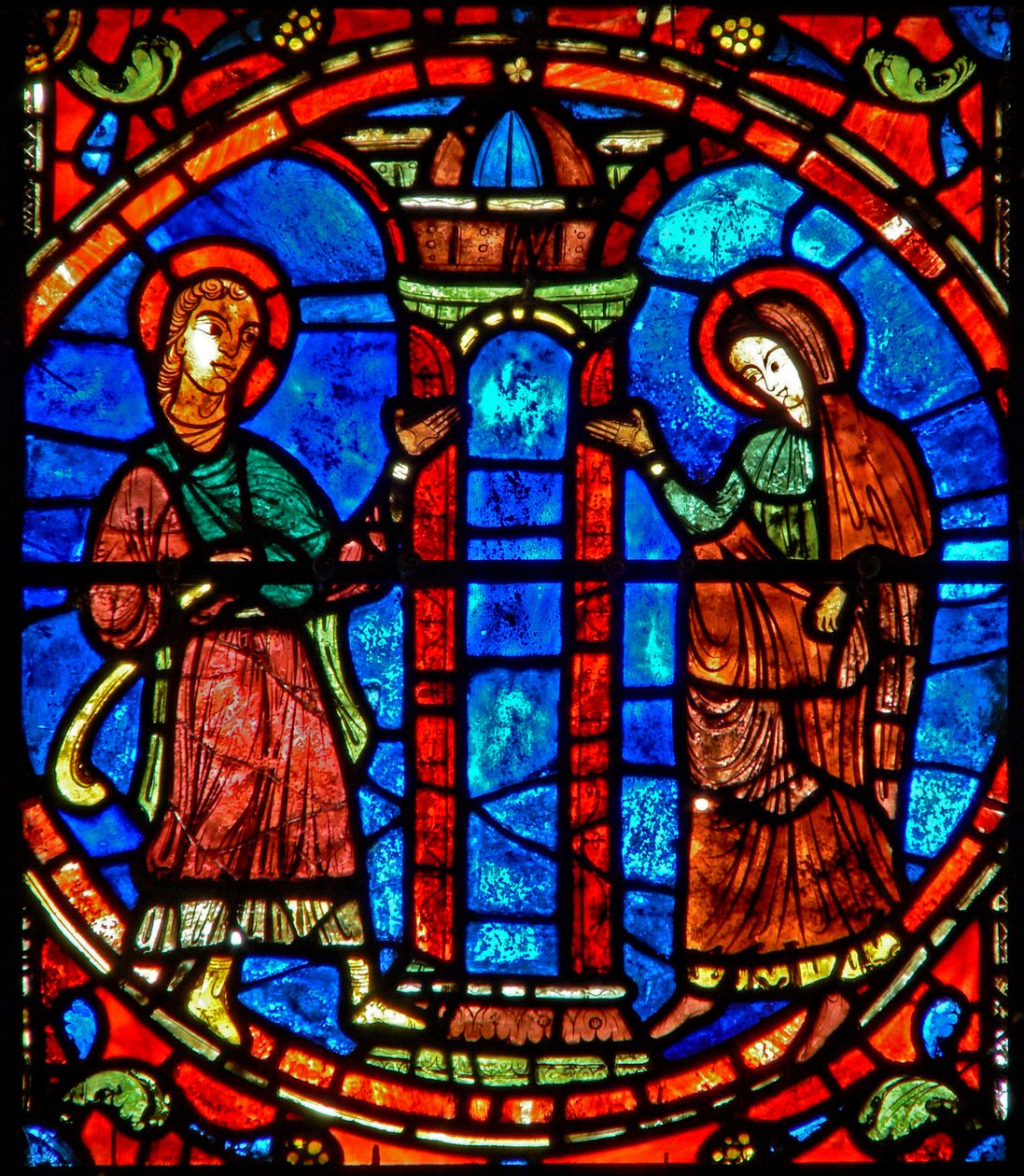 Anna i Joachim przy Złotej Bramie (w28b) autorstwa French School