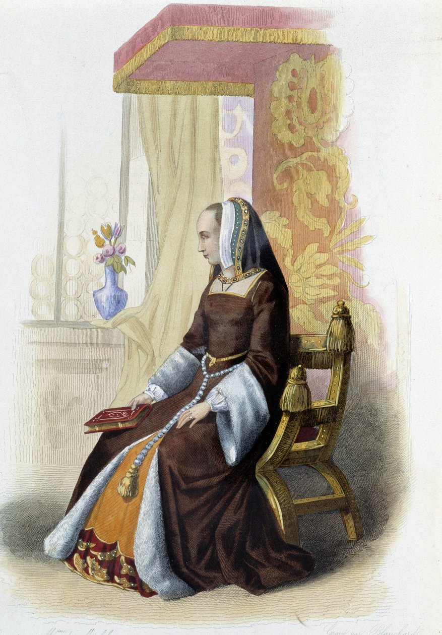 Anna z Bretanii, księżna Bretanii (1477-1514) - w „”Plutarch francuski””, autorstwa Mennechet, Paryż autorstwa French School