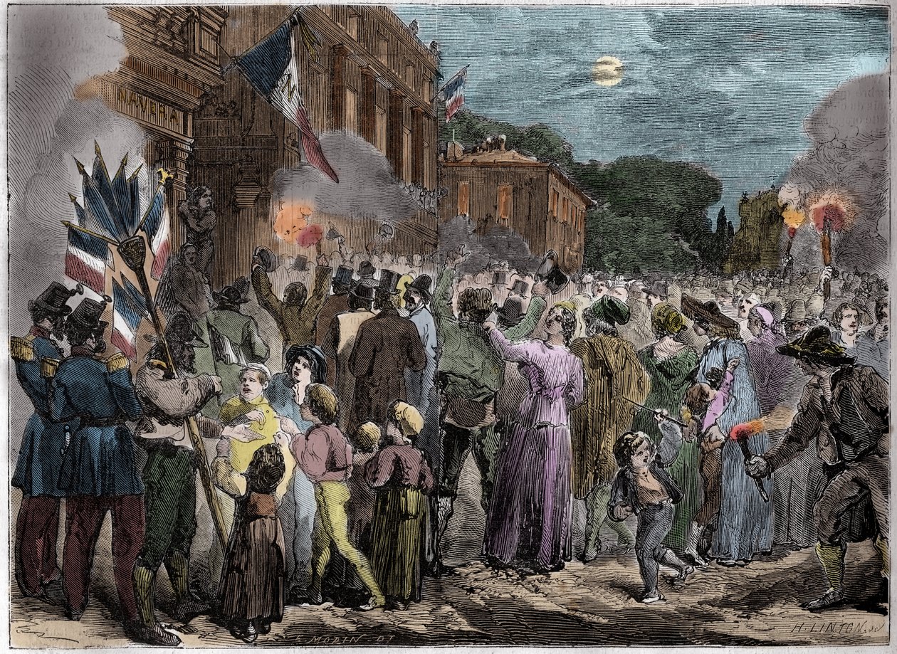 Aneksja Sabaudii i Nicei do Francji - 1860 Aneksja Nicei przez Francję autorstwa French School