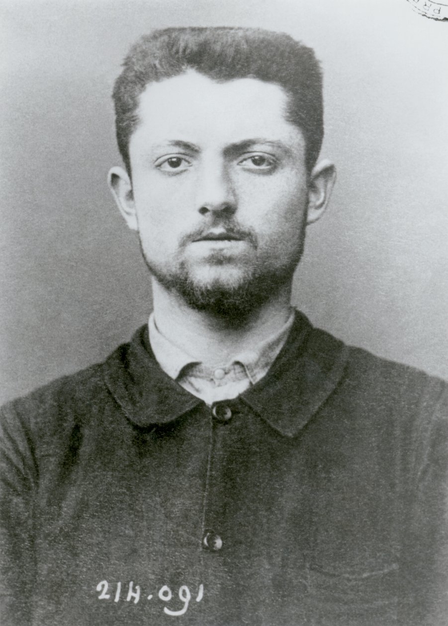 Portret antropometryczny Emile Henry (1872-94), autorstwa French School