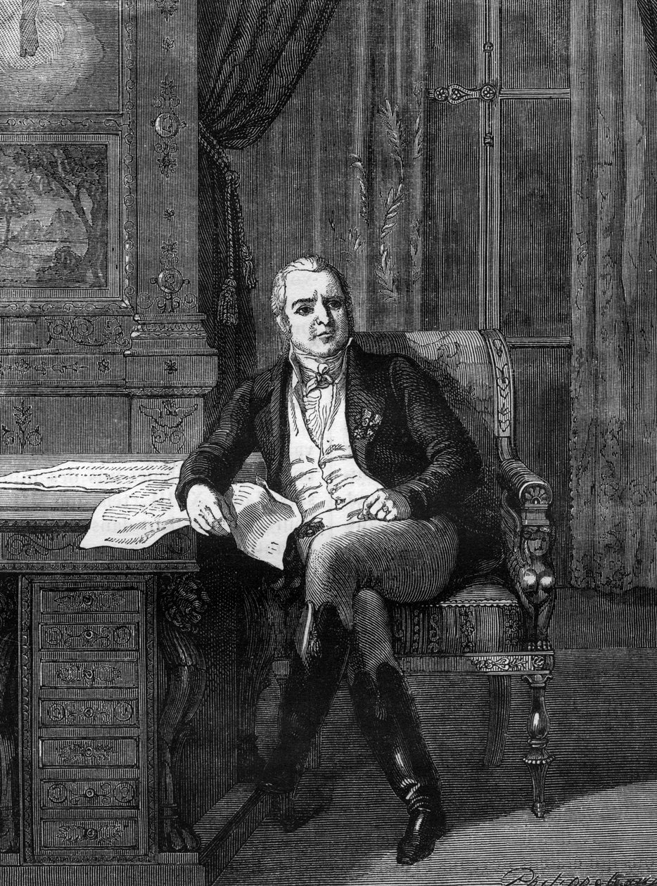 Antoine Marie Chamans, hrabia de Lavalette, francuski polityk i generał - Antoine-Marie Chamans, hrabia de Lavalette (1769-1830) oficer, wysoki francuski urzędnik i radny stanu - w „Histoire de l