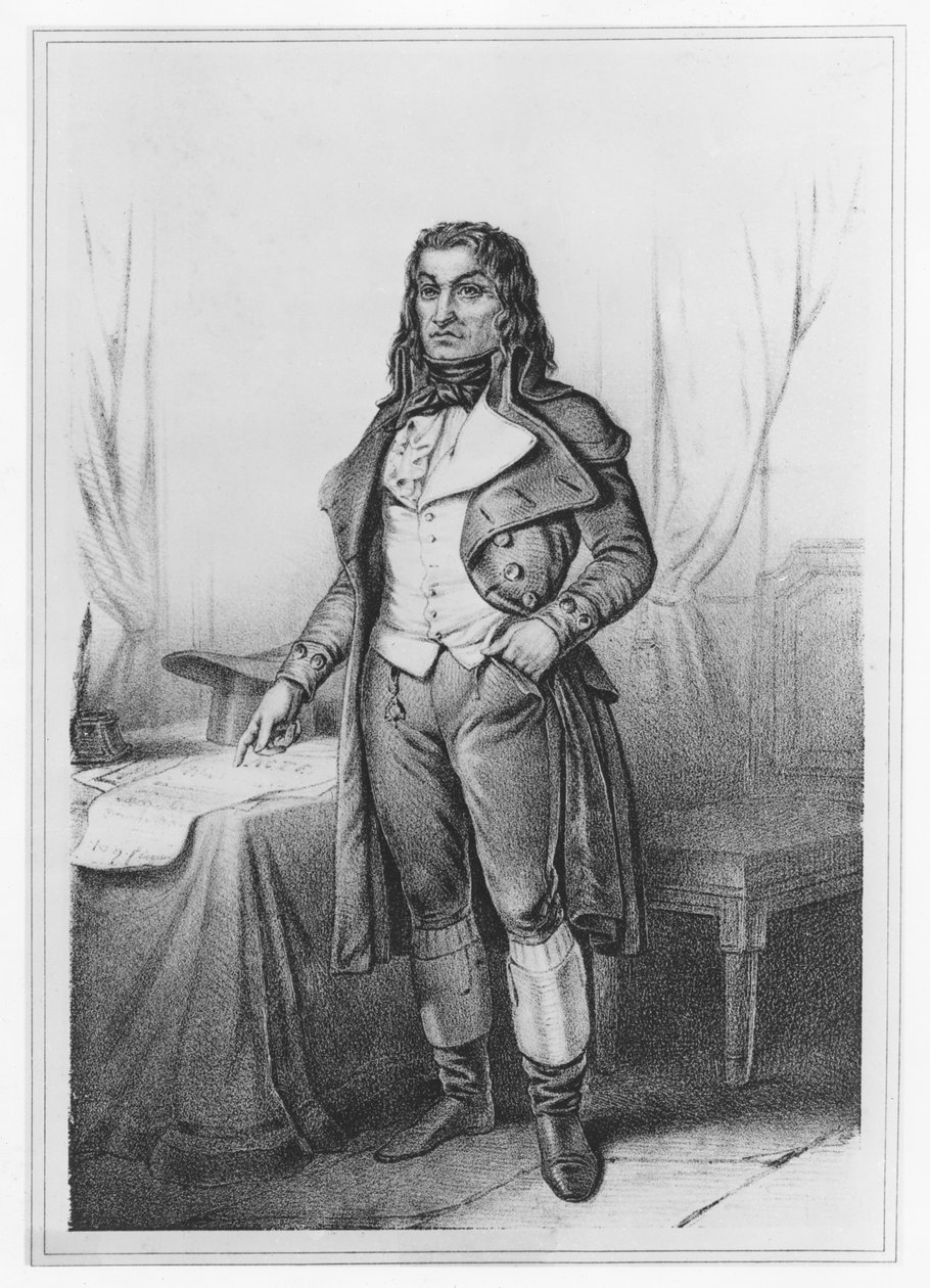 Antoine Quentin Fouquier de Tinville (lito) autorstwa French School
