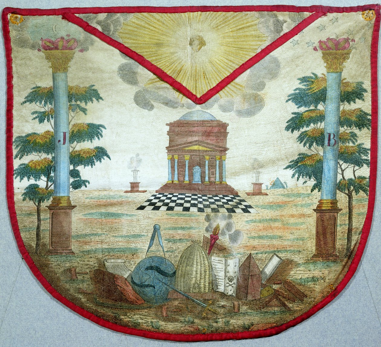 Fartuch Mistrza, XVIII w. (skóra malowana) autorstwa French School