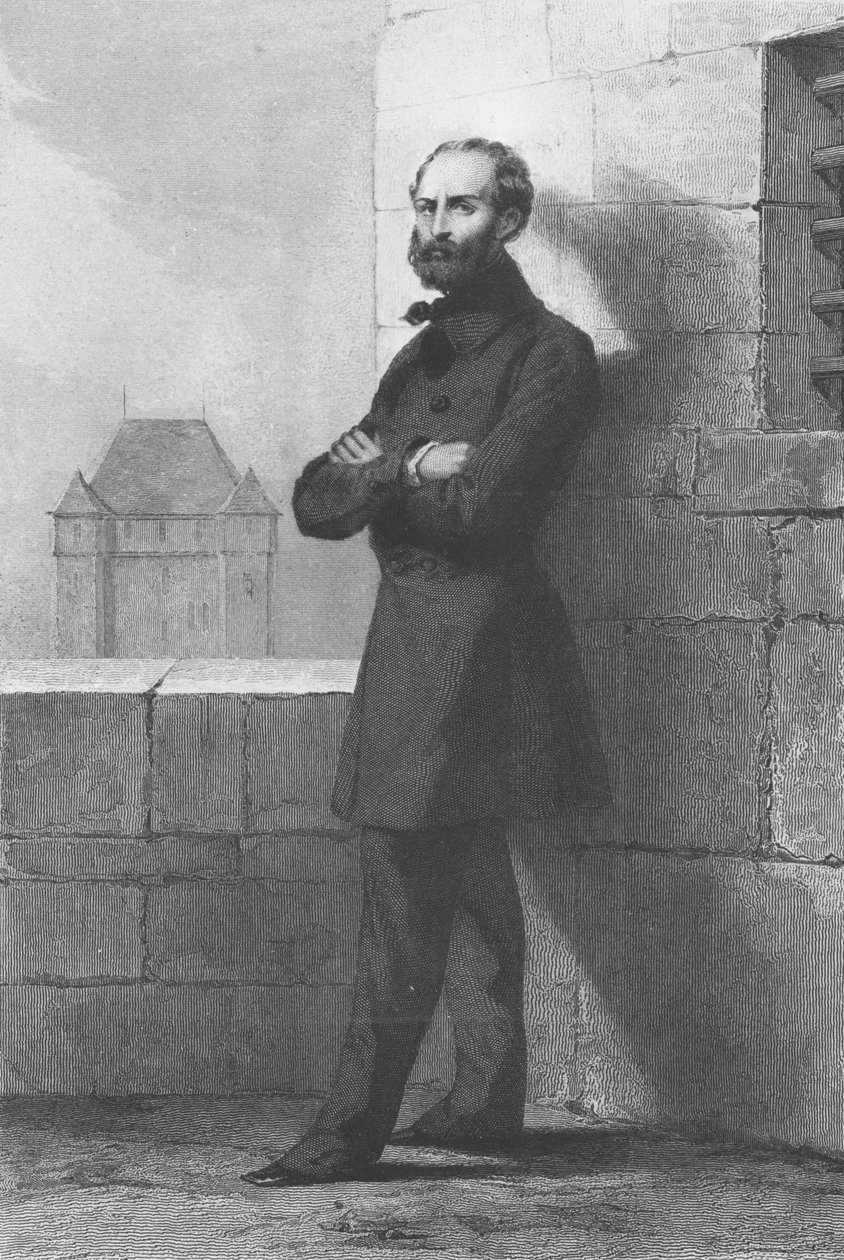 Armand Barbes, c.1848 (grawerowanie) autorstwa French School