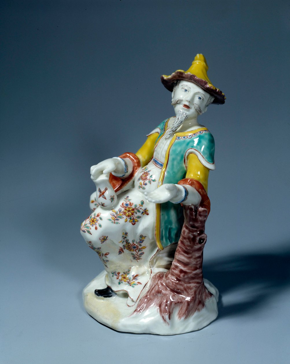 Art France: chińska postać. Rzeźba z porcelany polichromowanej św. Chmury autorstwa French School