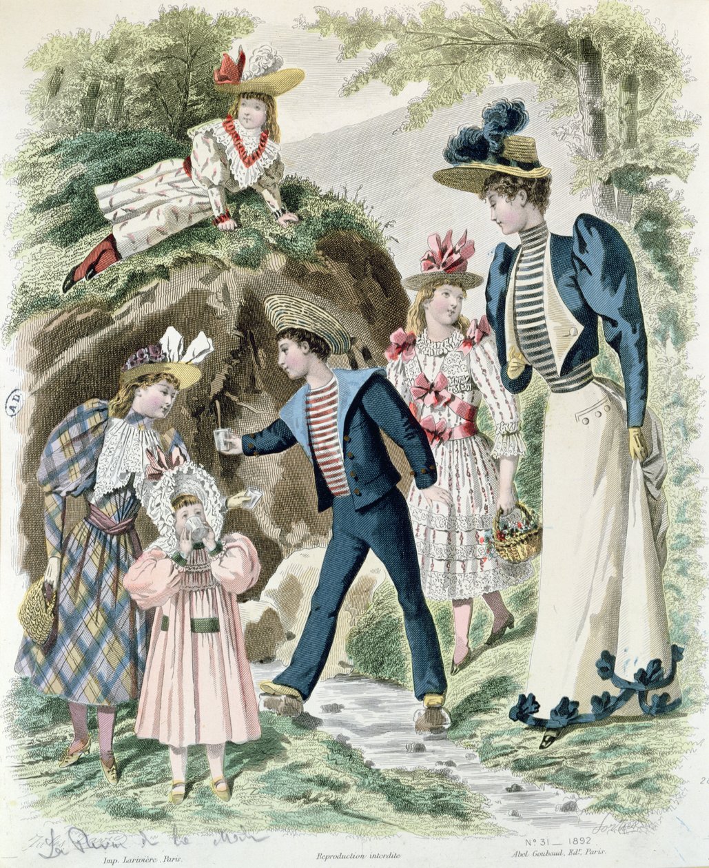 Przy naturalnym źródle, 1892 autorstwa French School