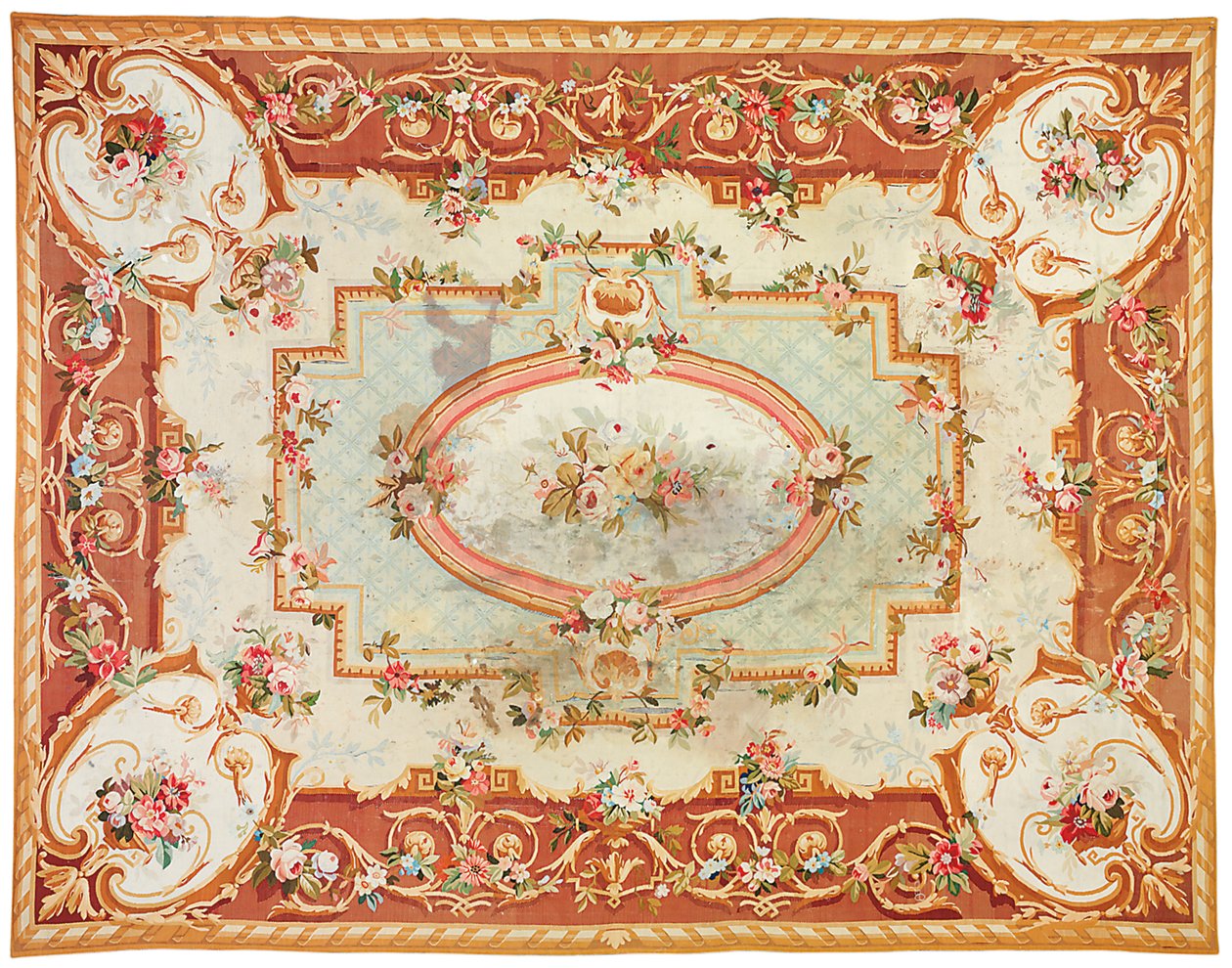 Dywan Aubusson, ostatnia ćwierć XIX w. autorstwa French School