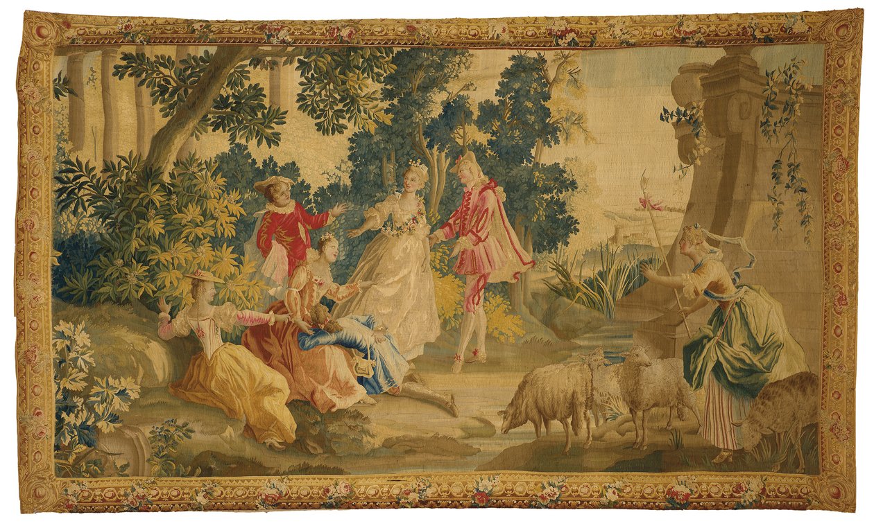 Gobelin duszpasterski Aubusson autorstwa French School