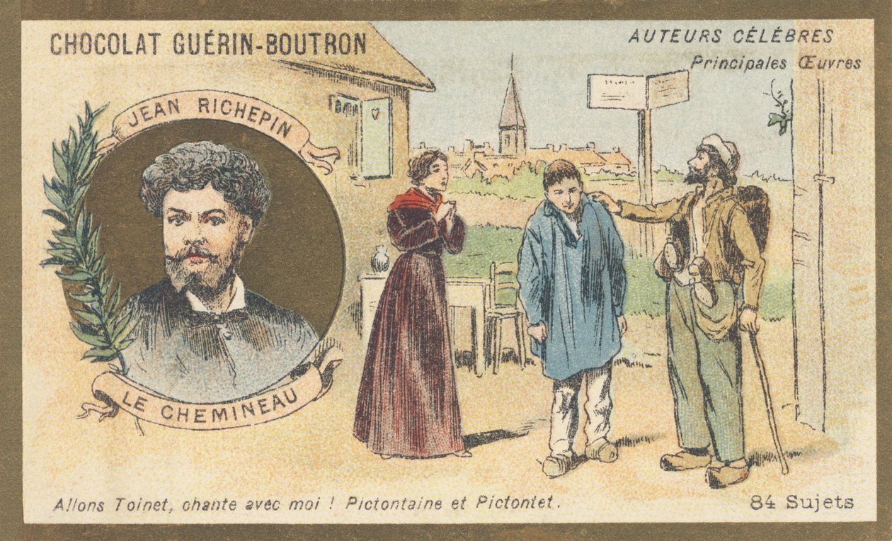 Auguste-Jules Richepin dit Jean Richepin (1849-1926), francuski poeta, powieściopisarz i dramaturg, autor „Le chemineau”, dramatu w pięciu aktach (1897) autorstwa French School